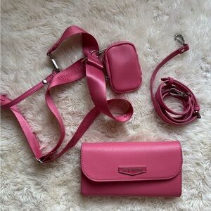Steve Madden Vibrant Pink Women's Bag Set